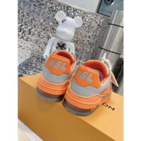 Louis Vuitton Unisex LV Trainer Sneaker Orange Epi Calf Leather Rubber Outsole (10)