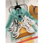 Louis Vuitton Women LV Archlight Sneaker Beige Jacquard Textile Oversized Rubber - Image 5