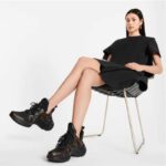 Louis Vuitton Women LV Archlight Sneaker Black Patent Monogram Canvas Technical Fabrics - Bild 5