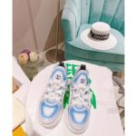 Louis Vuitton Women LV Archlight Sneaker Light Blue Printed Cotton Oversized Rubber Outsole – Image 5