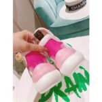 Louis Vuitton Women LV Archlight Sneaker Pink Printed Cotton Oversized Rubber Outsole - immagine 10