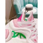 Louis Vuitton Women LV Archlight Sneaker Pink Printed Cotton Oversized Rubber Outsole - immagine 11