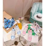 Louis Vuitton Women LV Archlight Sneaker Light Blue Printed Cotton Oversized Rubber Outsole – Image 11