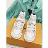 Louis Vuitton Women LV Archlight Sneaker Rose Clair Pink Lambskin Oversized Rubber (3)