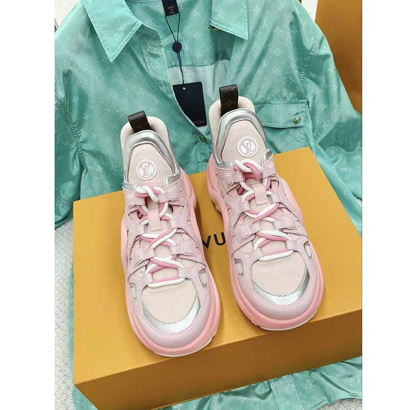 Louis Vuitton Archlight Sneakers Rose Clair Pink & White Size 38 – Coco  Approved Studio