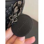 Dior Women CD Mini Lady Dior Bag Black Lucky Star Cannage Lambskin - Image 10