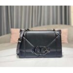 Dior Women CD 30 Montaigne Chain Bag Handle Black Maxicannage Lambskin – Image 2