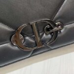 Dior Women CD 30 Montaigne Chain Bag Handle Black Maxicannage Lambskin – Image 8