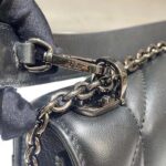Dior Women CD 30 Montaigne Chain Bag Handle Black Maxicannage Lambskin – Image 10