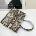 Dior Women CD Medium Book Tote Beige Multicolor Jardin D'Hiver Embroidery - immagine 4