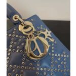 Dior Women CD Mini Lady Dior Bag Denim Blue Lucky Star Cannage Lambskin – Image 7