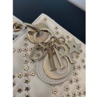 Dior Women CD Mini Lady Dior Bag Latte Lucky Star Cannage Lambskin (5)