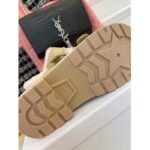 Dior Women Shoes CD Diorquake Strap Sandal Hazelnut Calfskin White Shearling - Image 10