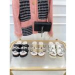 Dior Women Shoes CD Diorquake Strap Sandal Hazelnut Calfskin White Shearling - Image 11