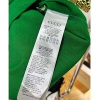 Gucci GG Men Adidas x Gucci Cotton Jersey T-Shirt Green Jersey Crewneck Oversize Fit (5)