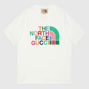 Gucci GG Men The North Face x Gucci T-Shirt Cotton Jersey Crewneck Oversize Fit