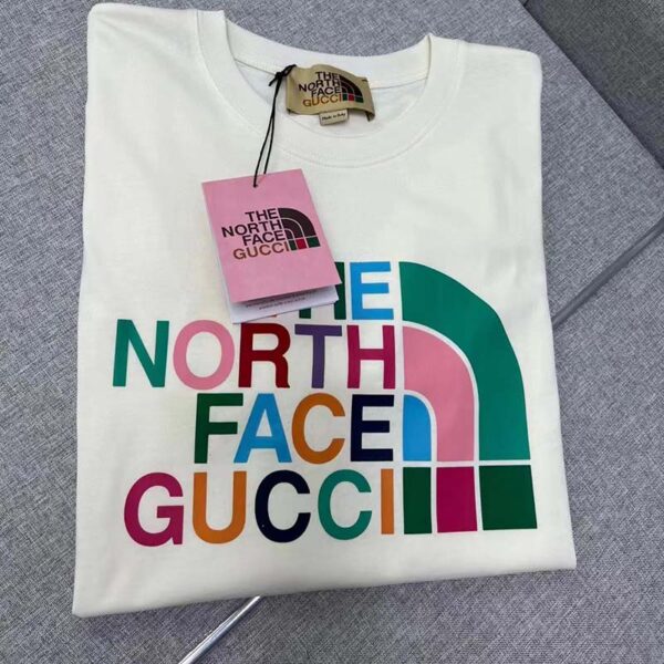 Gucci GG Men The North Face x Gucci T-Shirt Cotton Jersey Crewneck Oversize Fit (4)