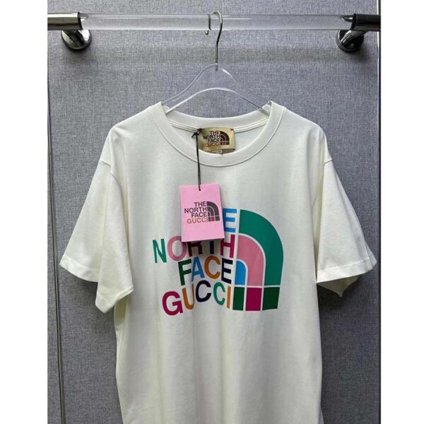 Gucci GG Men The North Face x Gucci T-Shirt Cotton Jersey Crewneck Oversize Fit (5)