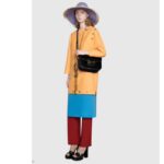 Gucci GG Women Horsebit 1955 Shoulder Bag Black Textured Leather - Imagen 11