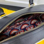 Gucci Unisex Adidas x Gucci Large Duffle Bag Black Leather Interlocking G – Bild 8