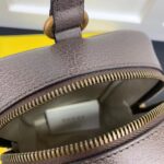 Gucci Unisex Adidas x Gucci Mini Top Handle Bag Beige Brown GG Crystal Canvas - Imagen 7