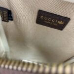 Gucci Unisex Adidas x Gucci Mini Top Handle Bag Beige Brown GG Crystal Canvas - Imagen 10