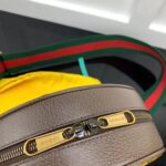 Gucci Unisex Adidas x Gucci Ophidia Small Shoulder Bag Beige Brown GG Crystal Canvas - immagine 7