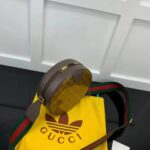 Gucci Unisex Adidas x Gucci Ophidia Small Shoulder Bag Beige Brown GG Crystal Canvas - immagine 4