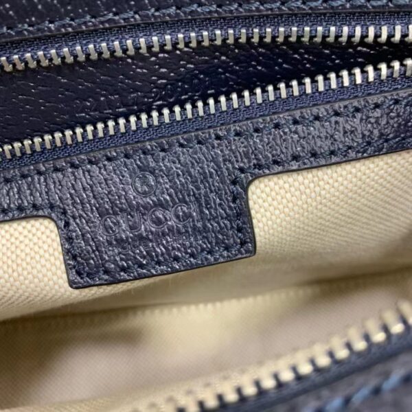 Gucci Unisex Ophidia Mini GG Shoulder Bag Blue GG Supreme Canvas Double G (8)