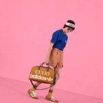 Gucci Unisex Adidas x Gucci Large Duffle Bag Beige Brown GG Crystal Canvas – Bild 11