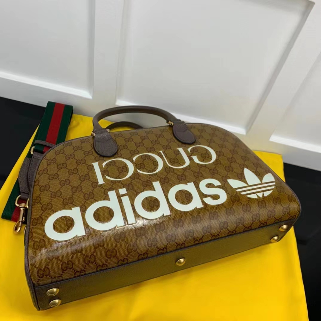 Gucci x adidas Large Duffle Bag Beige/Brown