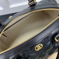 Gucci Women GG Matelassé Leather Medium Bag Black Double G Gold-Toned Hardware (8)