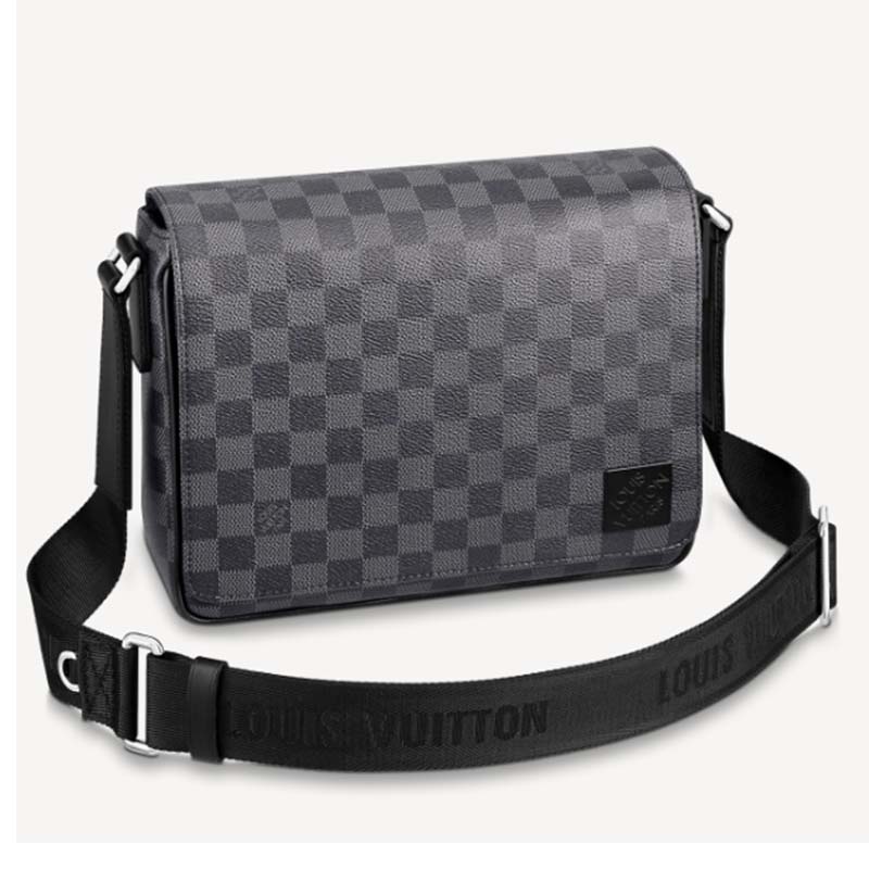 LOUIS VUITTON Shoulder Bag N41028 District PM Damier Grafitto