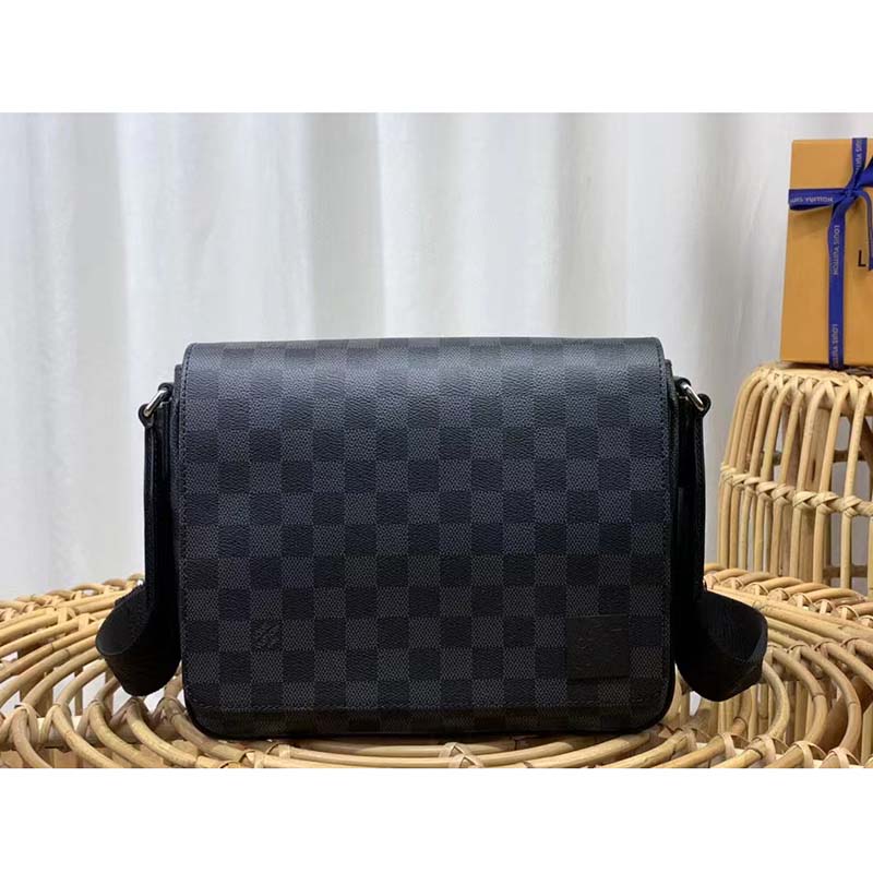 Louis Vuitton Damier Graphite Rope Canvas District Pm in Blue for