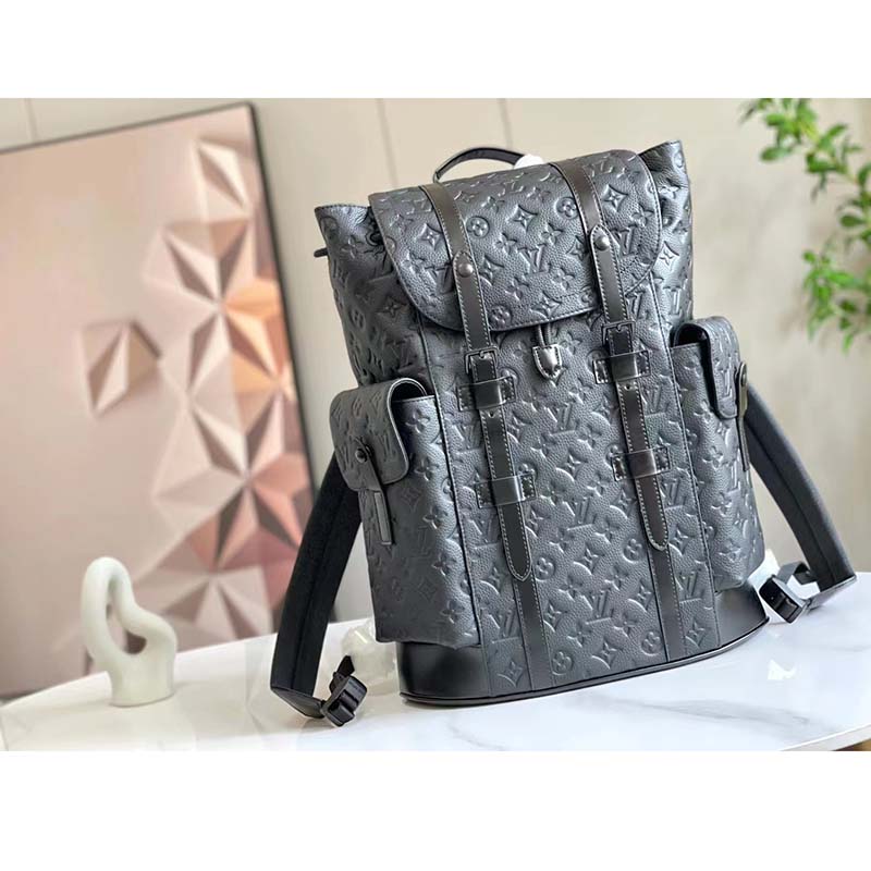 Louis Vuitton Matte Black Taurillon Christopher Backpack MM Silver Hardware  Available For Immediate Sale At Sotheby's