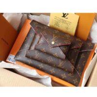 Louis Vuitton LV Unisex Kirigami Pochette Brown Monogram Coated Canvas Cowhide Leather (8)
