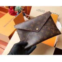 Louis Vuitton LV Unisex Kirigami Pochette Brown Monogram Coated Canvas Cowhide Leather (8)