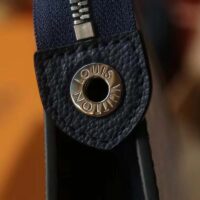 Louis Vuitton LV Unisex Pochette Voyage MM Blue Cowhide Leather (2)