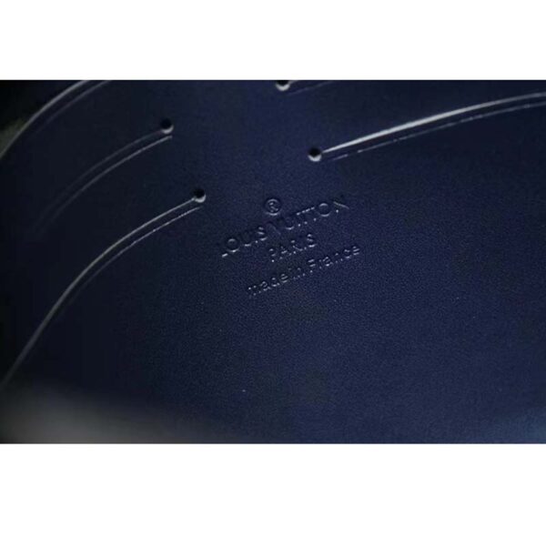 Louis Vuitton LV Unisex Pochette Voyage MM Blue Cowhide Leather (4)