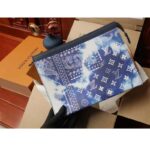 Louis Vuitton LV Unisex Pochette Voyage MM Blue Cowhide Leather - Image 2