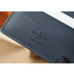 Louis Vuitton LV Unisex Slender Wallet Blue Cowhide Leather Textile Lining - Bild 11