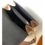 Louis Vuitton LV Women Dauphine MM Handbag Blue Coated Canvas Cowhide Leather - Image 8