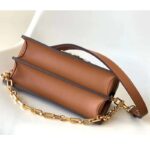 Louis Vuitton LV Women Dauphine MM Handbag Blue Coated Canvas Cowhide Leather - Image 5