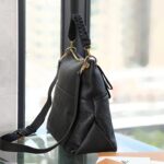 Louis Vuitton LV Women Maida Hobo Handbag Black Embossed Grained Cowhide Leather - Imagen 4