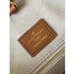 Louis Vuitton LV Women OnTheGo MM Tote Silver Coated Canvas Cowhide Leather - Image 10