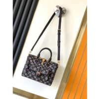 Louis Vuitton LV Women Speedy Bandoulière 25 Handbag Black Monogram Coated Canvas (11)