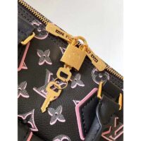 Louis Vuitton LV Women Speedy Bandoulière 25 Handbag Black Monogram Coated Canvas (11)
