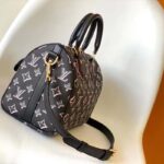 Louis Vuitton LV Women Speedy Bandoulière 25 Handbag Black Monogram Coated Canvas - Image 5