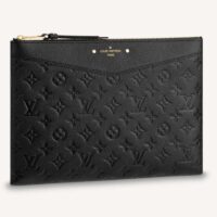 Louis Vuitton Unisex Daily Pouch Black Monogram Empreinte Embossed Supple Grained Cowhide