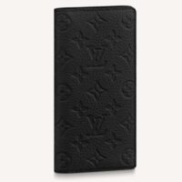 Louis Vuitton Unisex LV Brazza Wallet Black Taurillon Cowhide Leather (5)